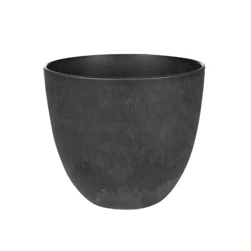 [V166531] Artstone Pot bola schwarz D23 H20
