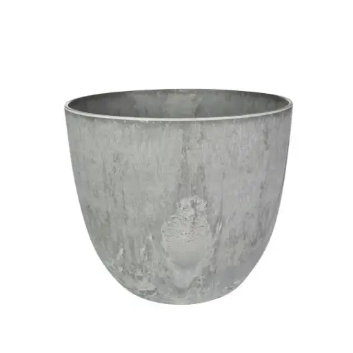 [V166533] Artstone Topf Bola grau D23 H20